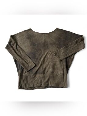 Off the shoulder olive green top